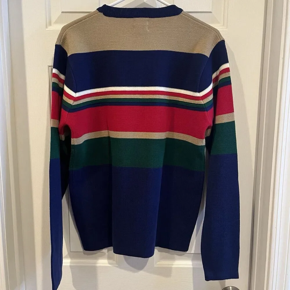 VINTAGE OHRBACH'S Men's Large Striped Sweater - Picture 3 of 10